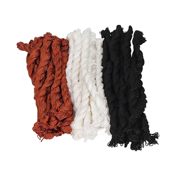 30 stk Nylon Snøre Sort Hvid Brun Bærbar DIY Praktisk Syning Nylon Garn til Læder Sko Sål