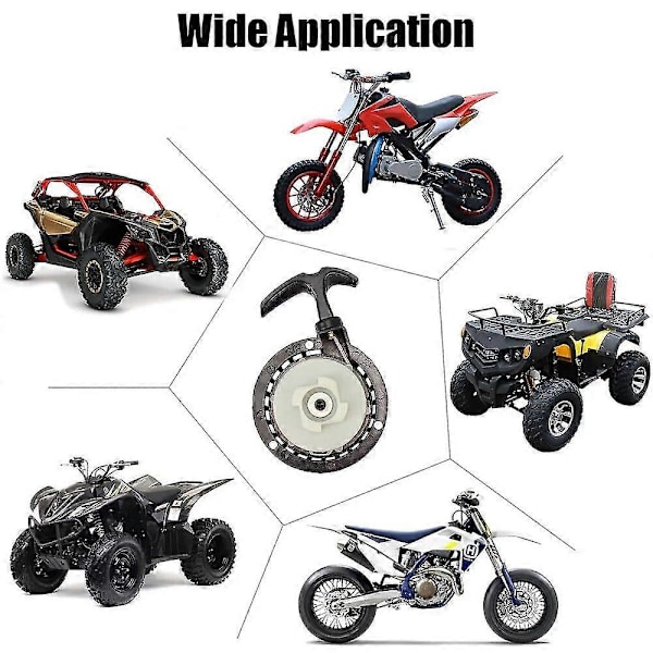 Manuell Tändningssats Lätt att Dra Passar För 47cc 49cc Dirt Pocket Pit Bike ATV Quad 2-Takts Mini Motorcykel Verktyg Dragstart