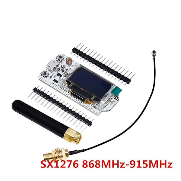 SX1276 SX1278 ESP32 LoRa 868MHz/915MHz 0,96 tommers blå OLED-skjerm Bluetooth WIFI-sett 32 utvikling