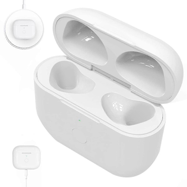 Øretelefonopladeretui kompatibelt med 3 opladeretui 450Mah trådløst opladeretui Bluetooth Sync Q