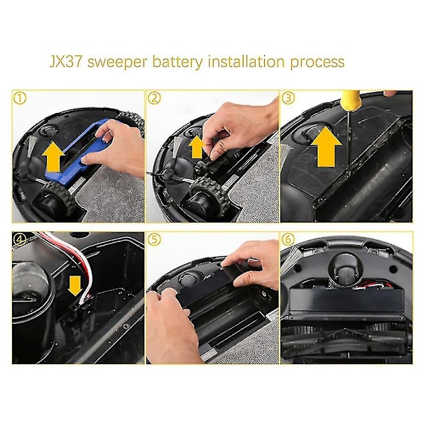 Reservebatteri Kompatibelt For Yunmi Robotstøvsuger Eller Jx37 Roboter 3200mah 14.8v