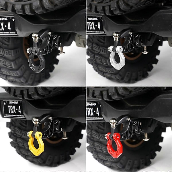 4 kpl RC-auton päivitysvetokoukut vetokoukut 1/10 1/8 TRX4 SCX10 KM Tank 300 RC-auton päivitysosia