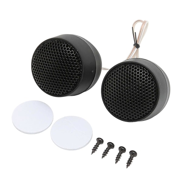 Par Mini Dome Diskant 10W 4 Ohm Högtalartillbehör Svart Universal Bil Ljudsystem