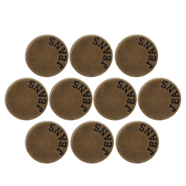 10 stk. Justerbare Avtakbare Knapper - DIY Tilbehør for Bukser, Ryggsekker, Gensere, Belter
