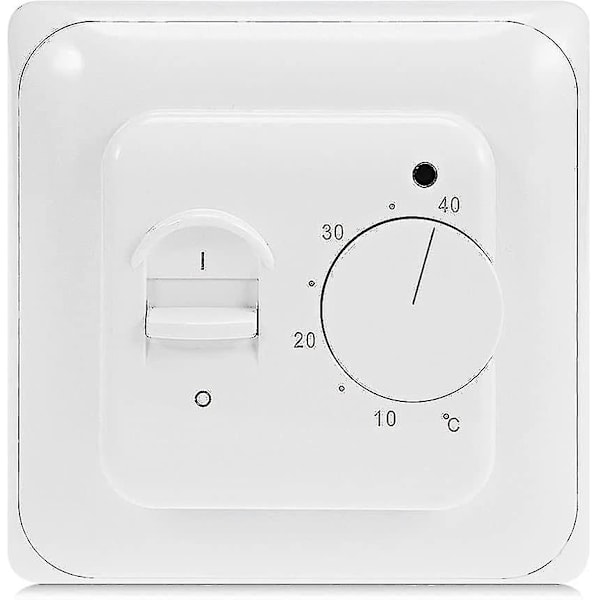 Manuel elektrisk gulvvarme termostat med AC 220v 16a sonde, mekanisk gulvvarme termostatstyring