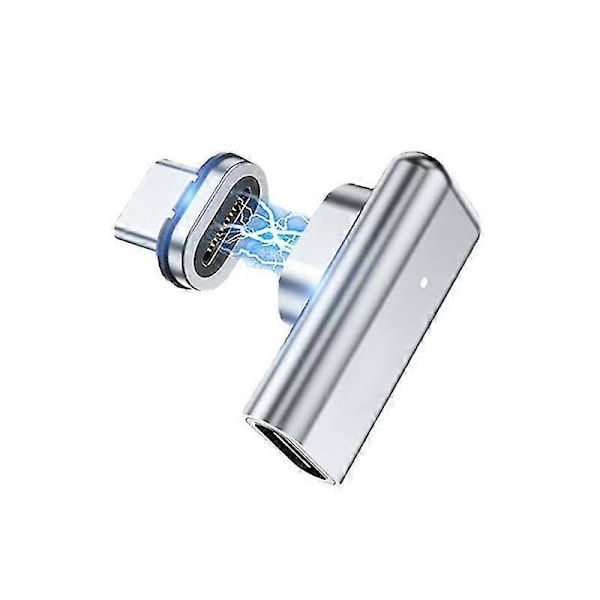 USB-C Magnetisk Adapter 24-stifts Typ C-kontakt 40 Gbps/S PD 100W Snabbladdningskonverterare för 3