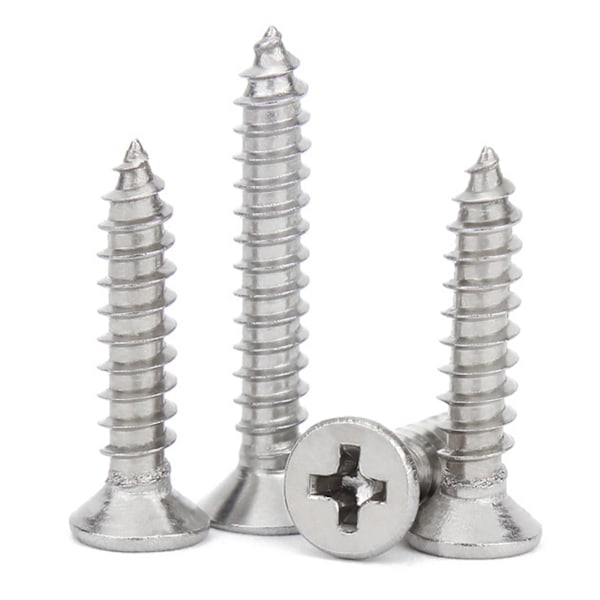 Itseporaavat puuruuvit M3 M4 M5 (16 mm), 304 ruostumaton teräs, 180 kpl