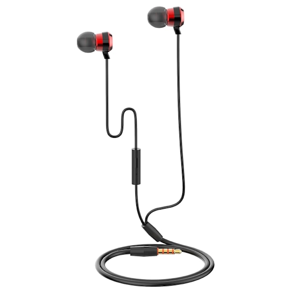 Høretelefoner med mikrofon, kablede smartphone 3,5 mm jack In-ear 1,2 m