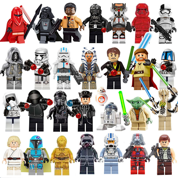 29 kpl Star Wars rakennuspalikat minihahmot Luke Darth Vader 29 pcs