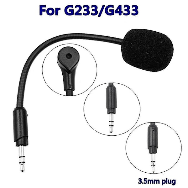 Ersättningsmikrofon 3,5 mm Stereo Studio för G233 G433 E-sports Spelheadset Gaming Hörlurar Mi