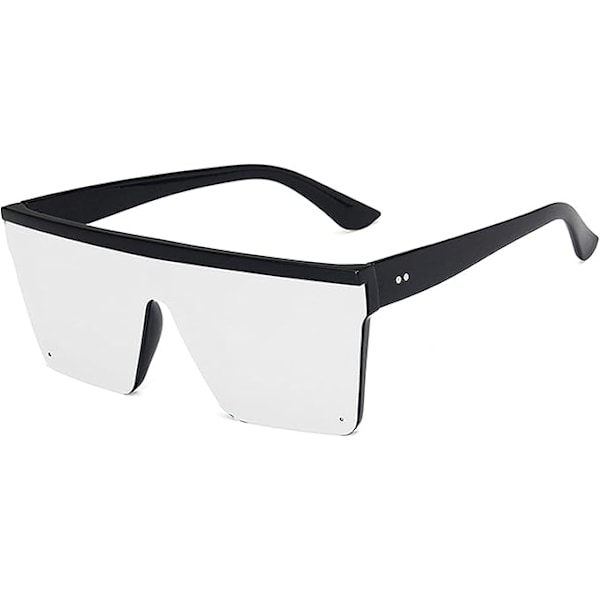 Square Oversized Sunglasses Women Men Fashion Flat Top Large Frame Sun Visor