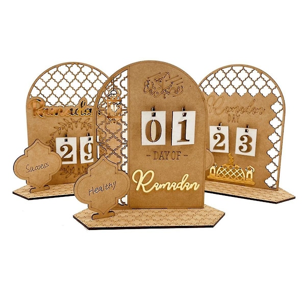 Ramadan Nedtællingskalender Eid Mubarak Ornament 2023 Ramadan Dekoration Islam Muslim Ramadan,c