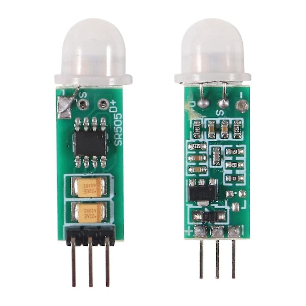 10 st -sr505 Justera Ir Pyroelektrisk Infraröd Mini Pir Modul Rörelse Sensor Detektor Modul För