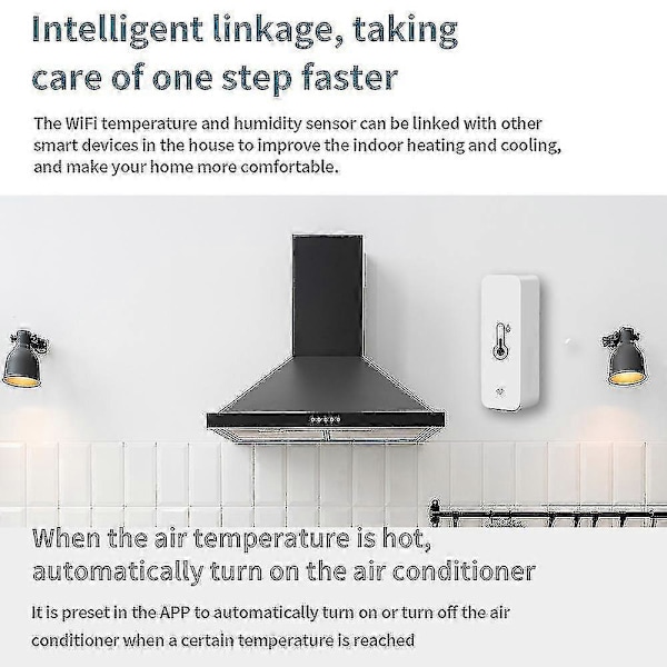 3x Tuya Wifi Temperatur- og Fuktighetsensor Innendørs Termometer Hygrometer