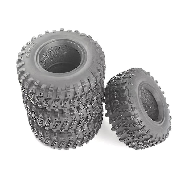 4 st 115mm 2.2 Gummiband Stora Däck Hjul Däck för 1/10 RC Crawler Bil Axial Wraith Scx10 Capra Traxxa