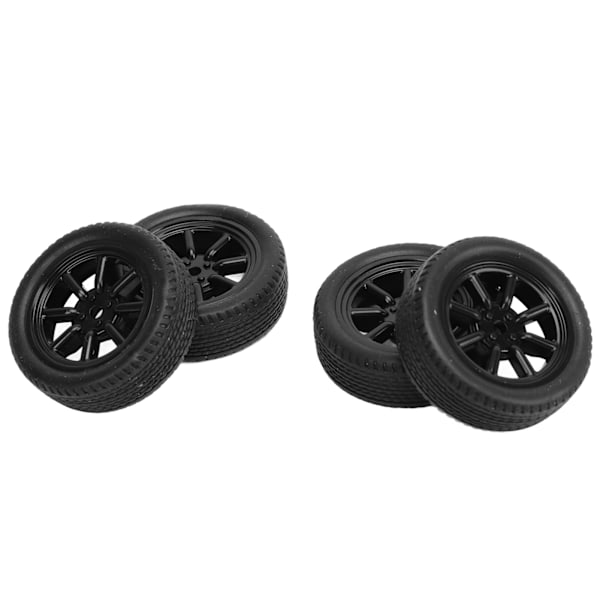 4 Pcs RC Car Tires LA0017 A86 Black 1cm Width 3cm Diameter Rubber Tire Replacement Part for LD‑A86 Remote Control Car