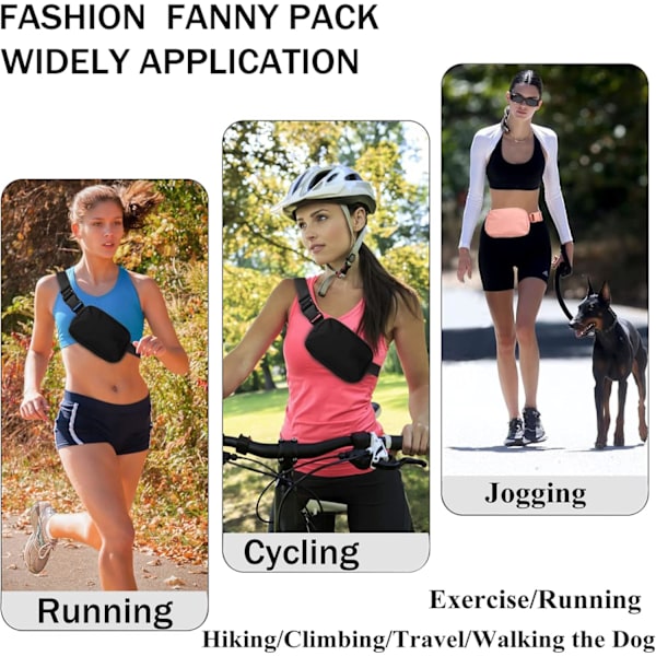 Unisex Mini Midjeväsk med Justerbar Axelrem, Liten Midjeväsk för Fitness, Resor, Löpning, Vandring, Röd
