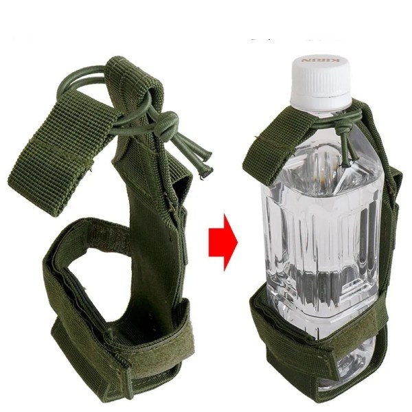 2023 Uusi Molle-vesipullolaukku Kannettava sotilaallinen ulkomatkavaellus vesipullotelineen vedenkeittimen kantolaukku Army Green C