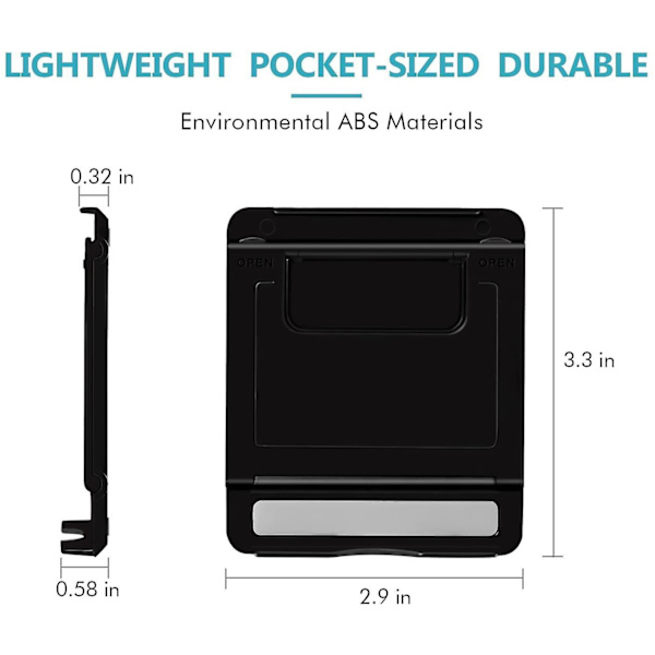 4-pak Mobiltelefon Stativer, Universal Foldbar Tablet Stativ