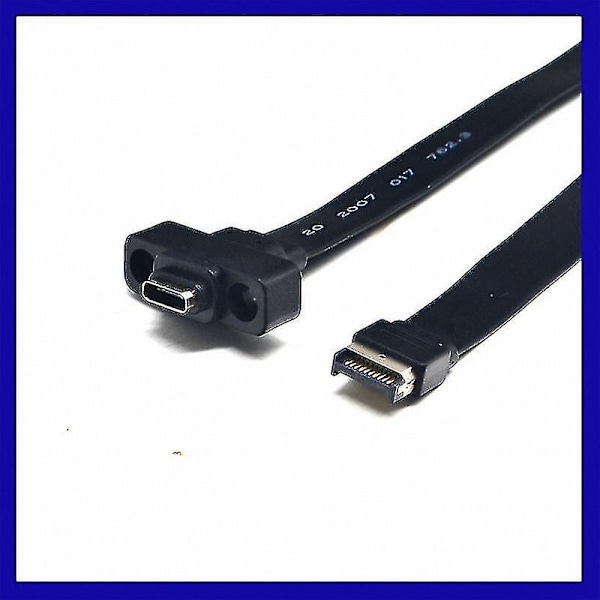 USB 3.1 Frontpanel Type E Hann til USB-C Type C Utvidelseskabel Datamaskin Hovedkort Kontaktledning