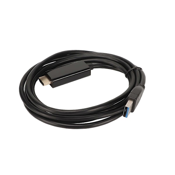 USB3.0 till HD Multimedia Interface Adapterkabel 5.9ft 4K Plug and Play Kabel för OS X för Windows 10 8 7 Vista X P