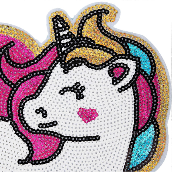 2 st Dabbing Unicorn-lapp - Stryk på - Sy på - Dab Unicorn | HQ Broderad | Dansande Söta Unicorn Applikation 2 st