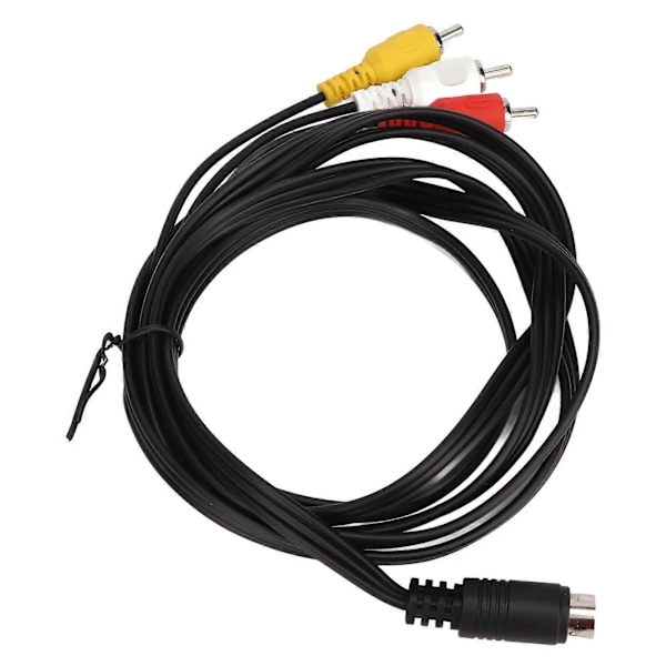 Mini DIN 10-pin til 3 RCA-kabel Hann til Hann Klar Signal Videoadapterkabel for TV-skjerm Projektor 1,8 m