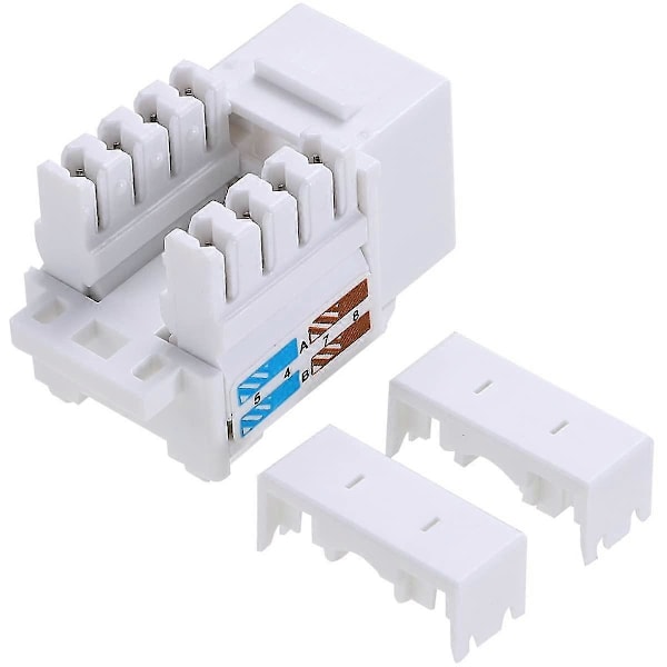 6 stk. Rj45 Kobling, netværkskobling, ethernet-stik, cat7/cat6/cat5e/cat5 Ethernet Kabel Forlænger Stik Skærmet In-line Kobling - Hun Til