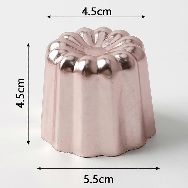 Spot aluminiumslekkasje kakeform fransk dessert non-stick papirkopp eggedosform kjøkken bakeverktøy