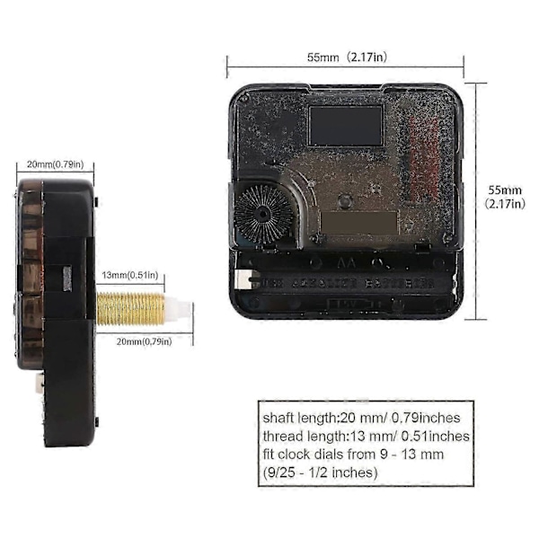 Klockvisare och Motor Kit Klockmekanism Ersättning