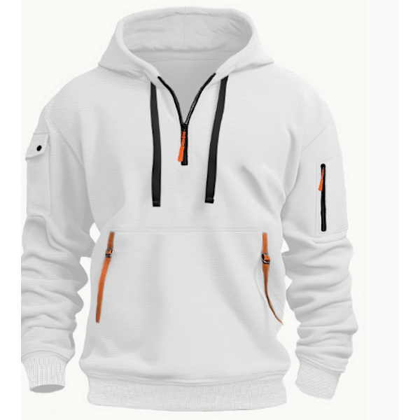 Mænds Hoodies, Modetrøjer, Mænds Sweatshirts White M