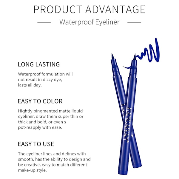 12 Farger Eyeliner Pen Sett, Matt Flytende Eyeliner Sett Metallisk Eyeliner Blyant Smudgeproof Eyeliner For Kvinner Øye & Lepp Neon Liner Profesjonell Vannfast