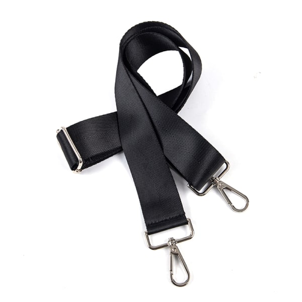 80-140CM Byt axelrem Black Silver buckle