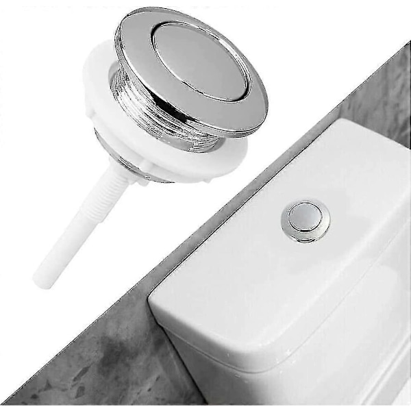 Flushknapp, 38 mm trykknapp for bad og toalett, vannsparende enhet - Passer til toalettsisterne
