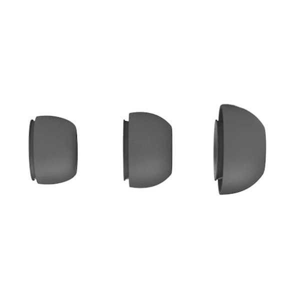 Silikon Öronproppar Kit Buds 3Pro - Förbättrad Ljudisolering, Säker Passform, Bekväma Ersättningsproppar Grå