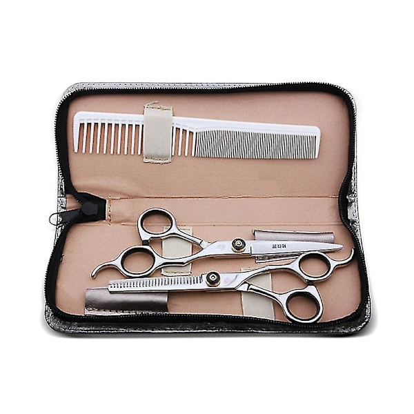 Professional Hair Cutting Scissors Set Stainless Steel Scissors Comb Kit Thinning Shears Hairdressing Shears Kit Barber Tool