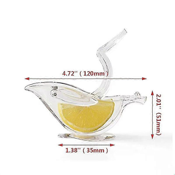 2 stk Citronpresser Klip Akryl Manuel Citron Skive Presser Praktisk Transparent Frugtpresser Til Hjemmet