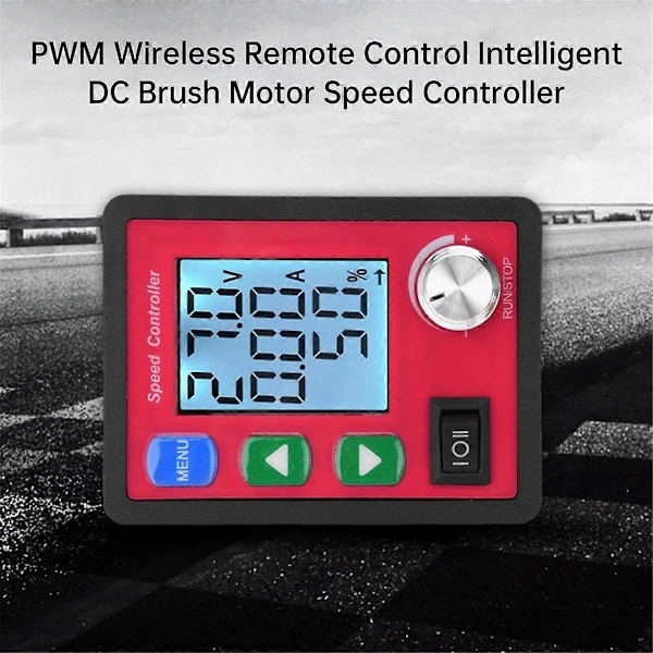 12V Spänningsregulator PWM DC-motorhastighetsregulator PWM 12V 24V 48V Spänning Amp Display Fjärrkontroll