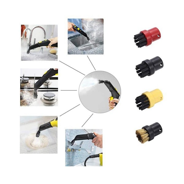 Til Karcher Easyfix SC2 SC3 SC4 SC5 Mop Klud Reservedele og Vindue Dyses Rund Børst