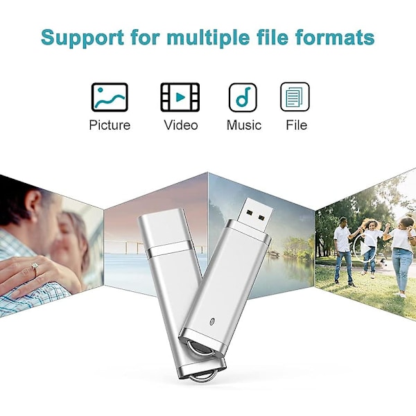 Flashdrev 64gb Tommelfingerdrev Usb Flashdrev Usb Stick 64g Hukommelseskort Usb Drev Pen Drev Jump Drev Med Led