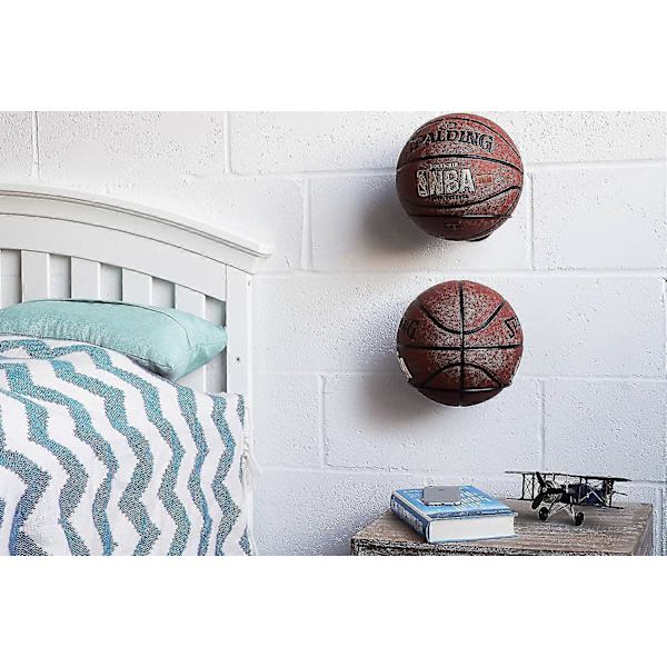 Veggmontert Ball Oppbevaring Sportsball Holder Stativ Display Oppbevaring Stål (svart)
