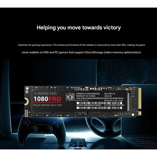 Computer indbygget 1080PRO M.2 solid state drive SSD 1TB2TB 4TB PCIe 4.0NVMe 1TB Dual port