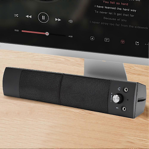 SADA V-117 Trådbunden Datorljud 3W Hemma Desktop Liten Högtalare Notebook Subwoofer för Surroundljud
