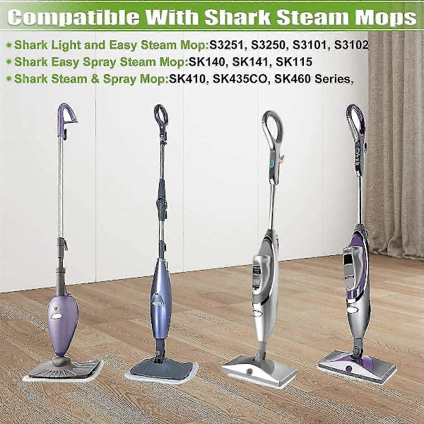 4 kpl höyrymopin puhdistusliinoja Shark S3101 S3202 S3250 - Pesu- ja höyryliinat koville lattioille