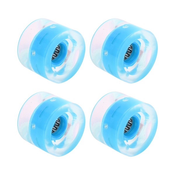 78A 60x45mm Høyelastisk Skateboard Flash Hjul PU Fylling for Longboard Cruiser Board (Himmelblå)