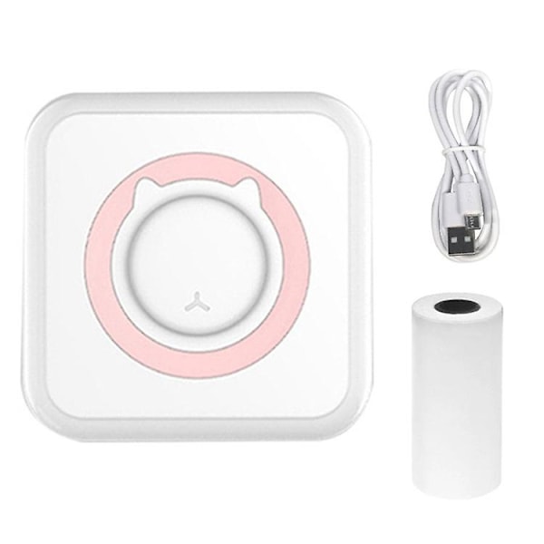 Mini Kannettava Tulostin, Bluetooth Taskukokoinen Lämpötulostin, Mini Lämpötulostin iOS:lle ja Androidille, Musteeton Taskukokoinen Tulostin Valokuville ja Muistiinpanoille