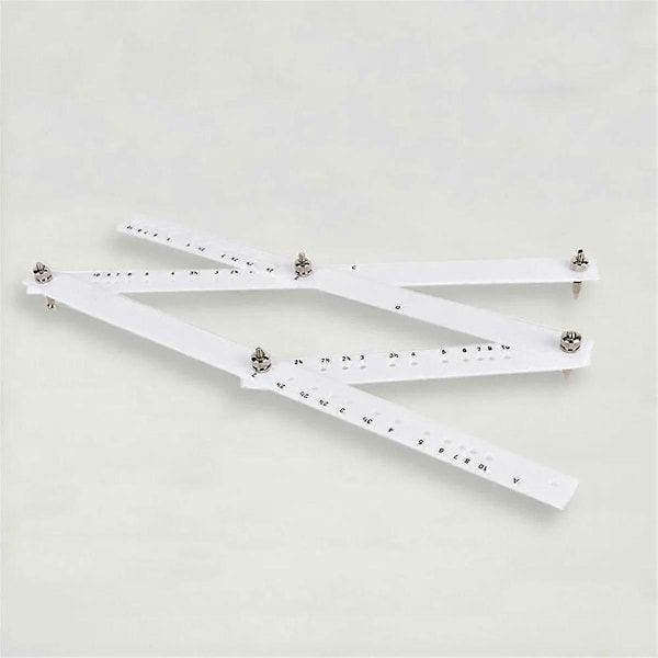 Scale Excellent Folding Ruler Artist Pantograph Kopieringslinjal Tegn Forstørrer Reduceringsværktøj Til Kontor S