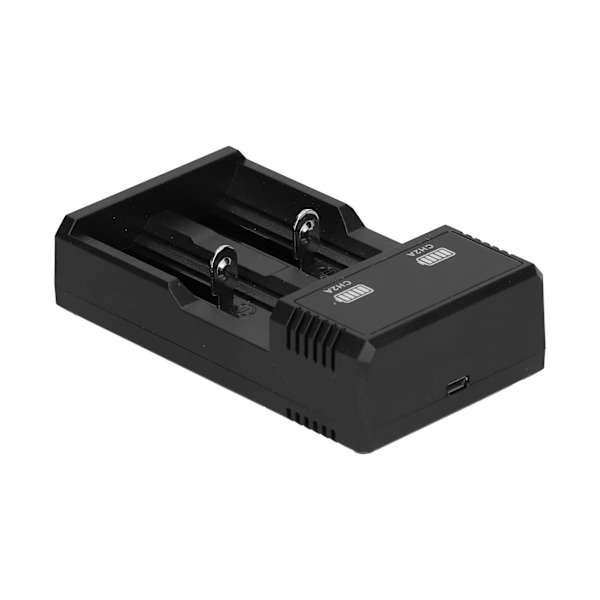 Universal batterioplader 2 Bay USB hurtigopladning med indikatorlys til 18500 26650 Lithiumbatteri