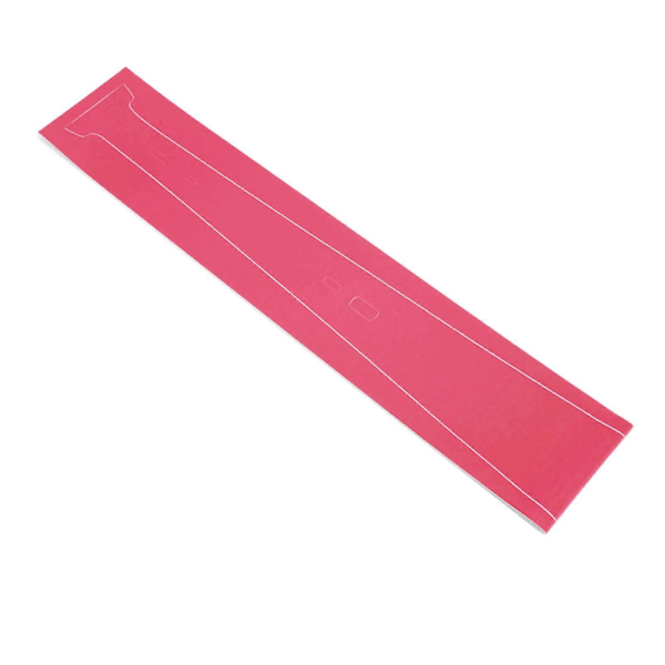 Midtskin for PS5-konsollen, ripebestandig, integrert midtre stripe-klistremerke, konsollens midtre del, beskyttelsesstripefilm, rød