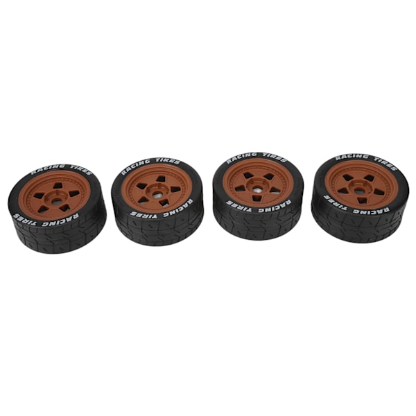 4PCS 1/7 RC Car Tires Black and Coffee RC Car Rubber Tires Set for ARRMA for INFRACTION for FELONY Flat Sports Car